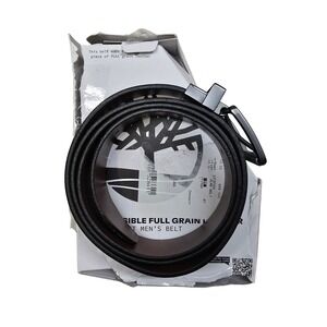 Timberland Reversible Full Grain Leather Belt Mens 32-44 Cut-To-Fit‎ Brown Black